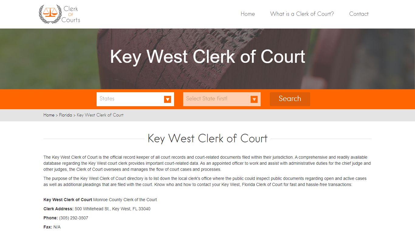 Key West Clerk of Court