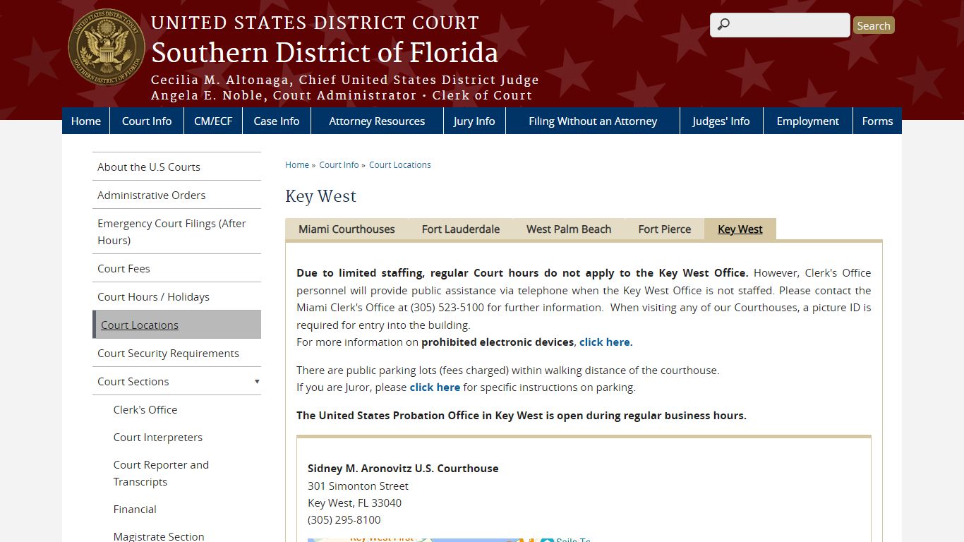 Key West | Southern District of Florida - United States Courts