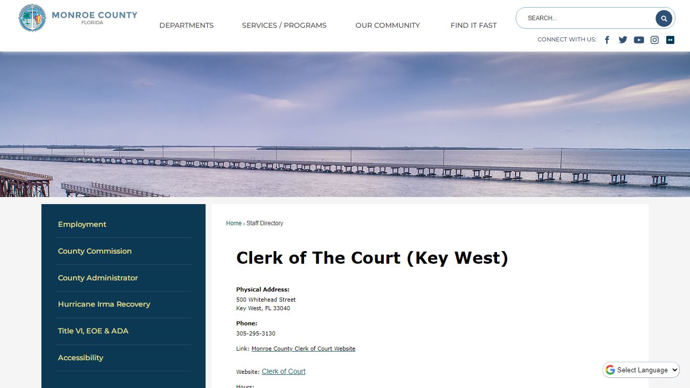Clerk of The Court (Key West) - Monroe County, Florida